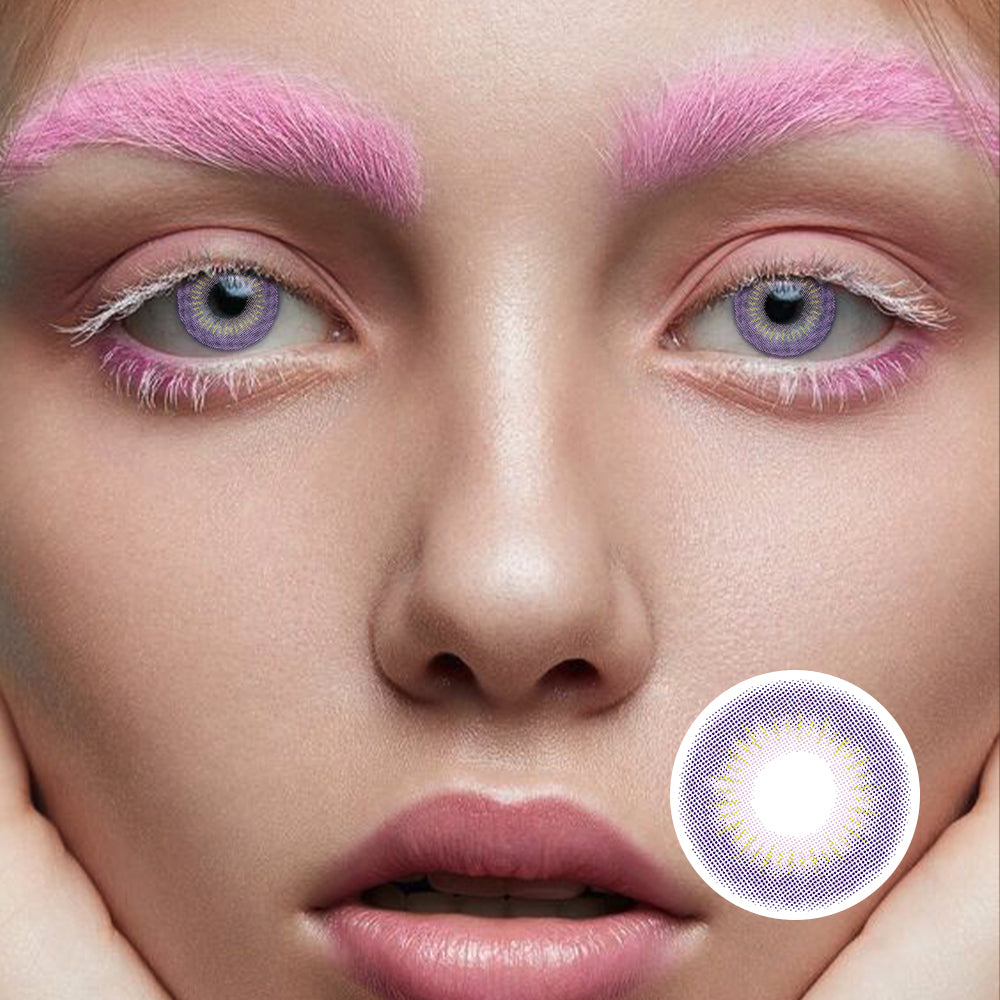Moon Rabbit Pink Purple | Moxielens Aurora Veil Colored Contacts -- Aurora Veil colored contacts | Moxielens