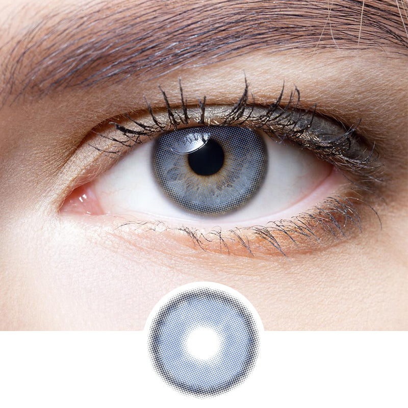 Empty Mountain Base Blue colored contact lenses