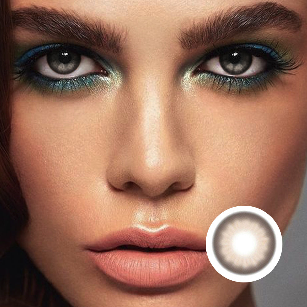 Black Swan Brown colored contact lenses by Moxielens