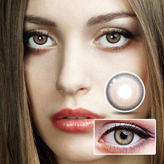 Glass Beads Brown colored contact lenses