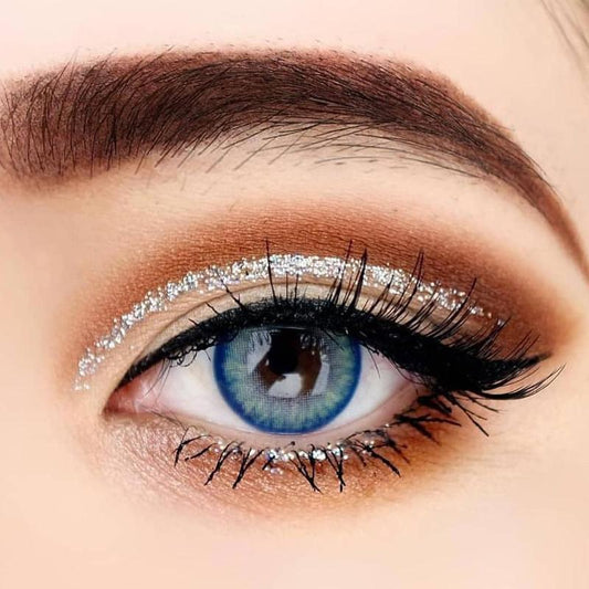 Haze blue (12 months) colored contact lenses