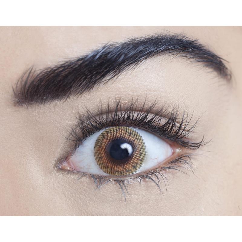 Natural earth brown (12 months) colored contact lenses