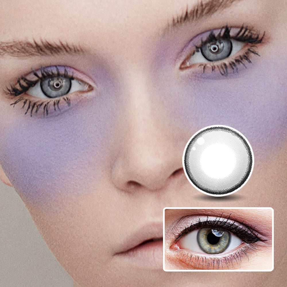 Morning Dew Ash colored contact lenses