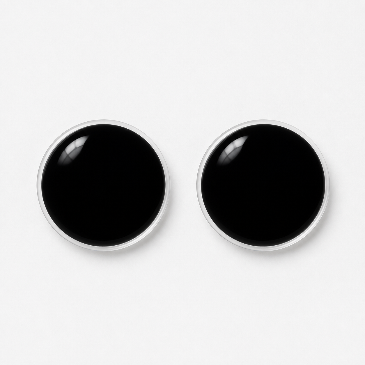 Blind Black colored contact lenses pair - lens design