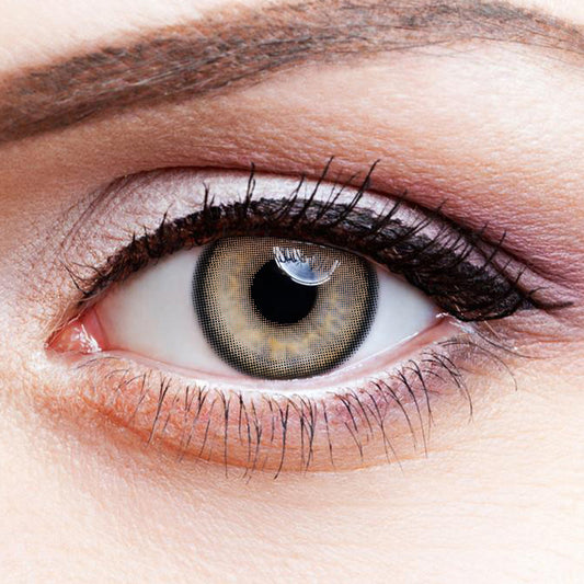 Glass Beads Brown colored contact lenses