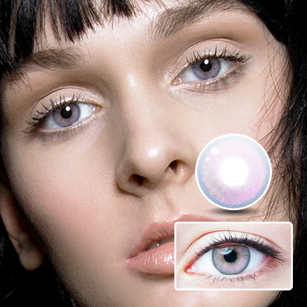 Small Bulb Purple | Moxielens Aurora Veil Colored Contacts -- Aurora Veil colored contacts | Moxielens