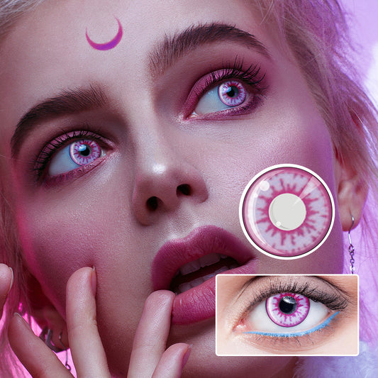 Pink Crack | Moxielens Rosy Bloom Colored Contacts -- Rosy Bloom colored contacts | Moxielens