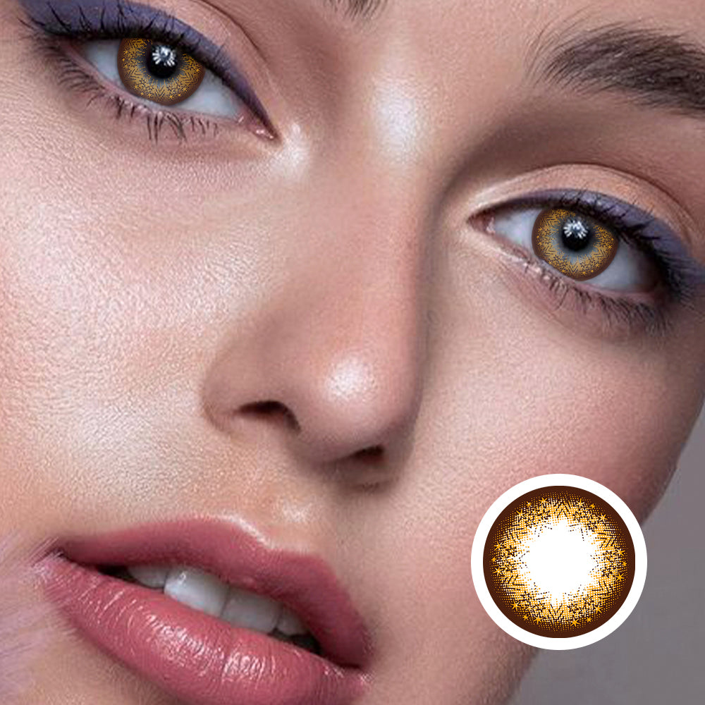 Starlight Barbie Brown | Moxielens Earth Glow Colored Contacts -- Earth Glow colored contacts | Moxielens