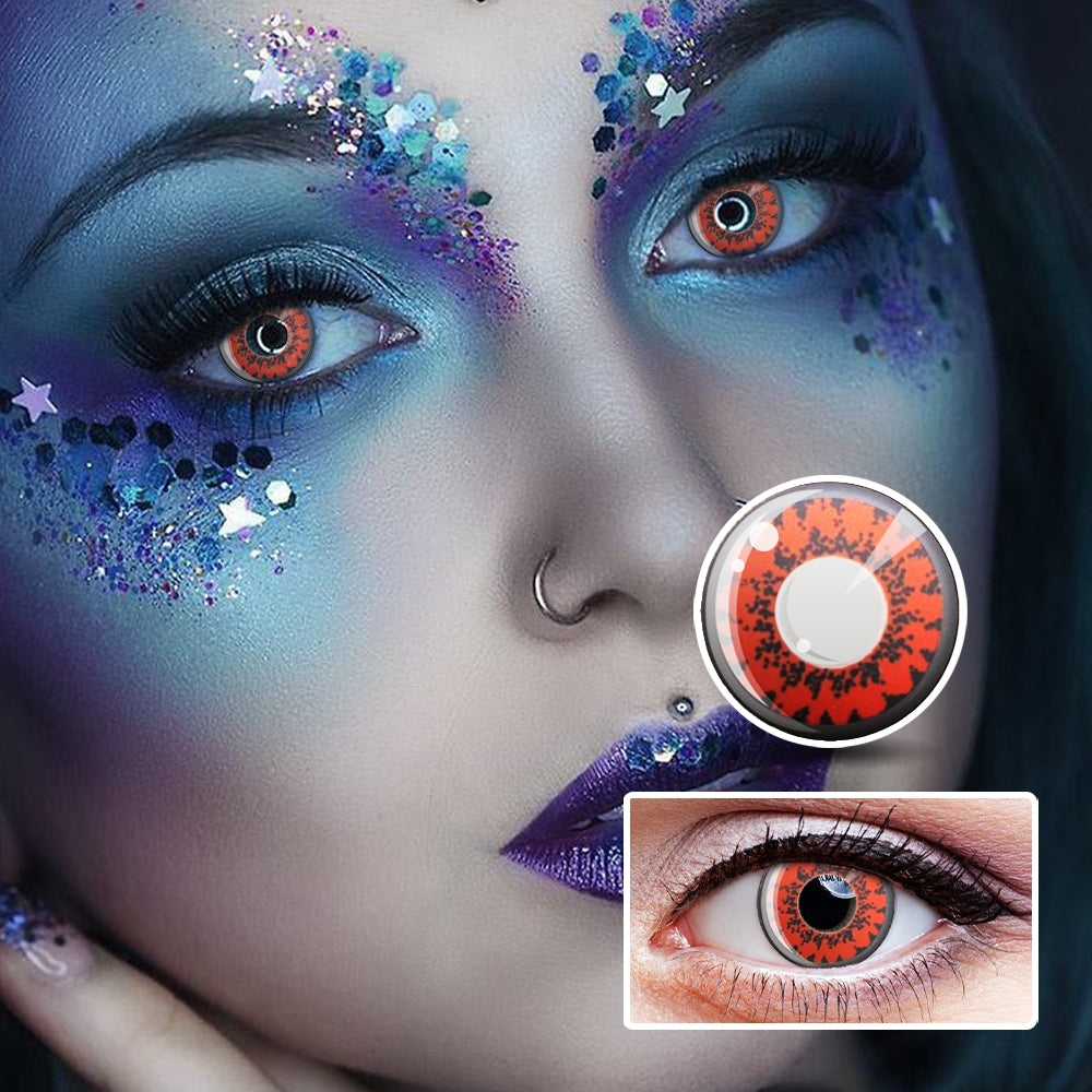 Red Poppy | Moxielens Fantasy FX Colored Contacts -- Fantasy FX colored contacts | Moxielens