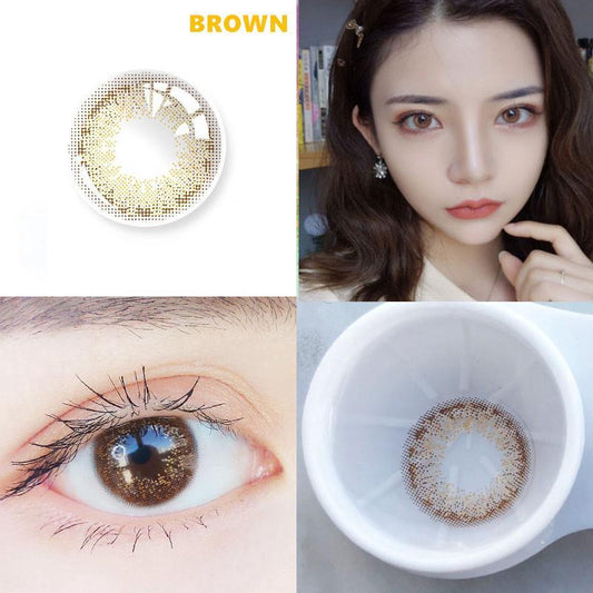Starry sky brown (12 months) colored contact lenses