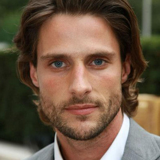 Men's Natural Deep Blue Eyes (12 Months) colored contact lenses