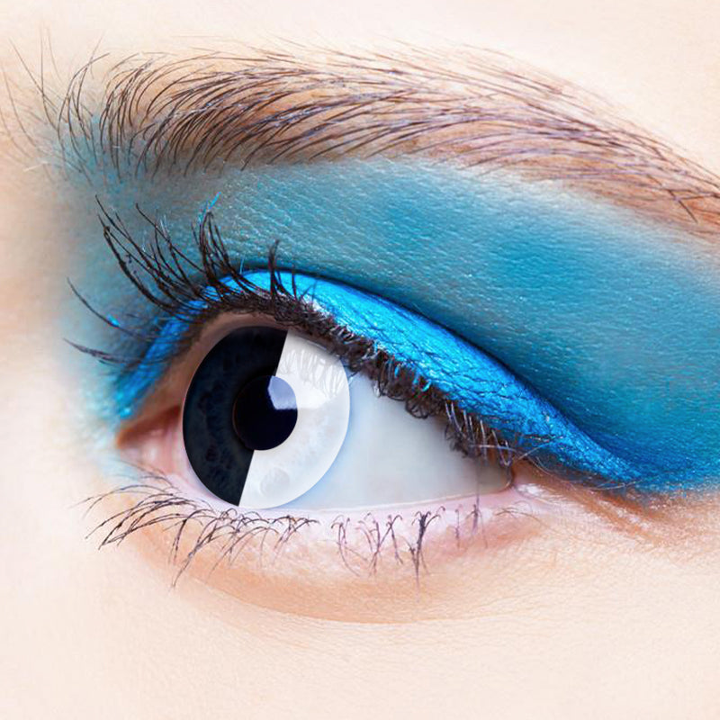 Black And White Mandarin Duck | Moxielens Midnight Edge Colored Contacts ??Midnight Edge colored contacts | Moxielens