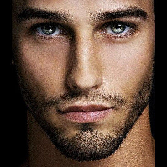 Men's clear black (12 months) colored contact lenses