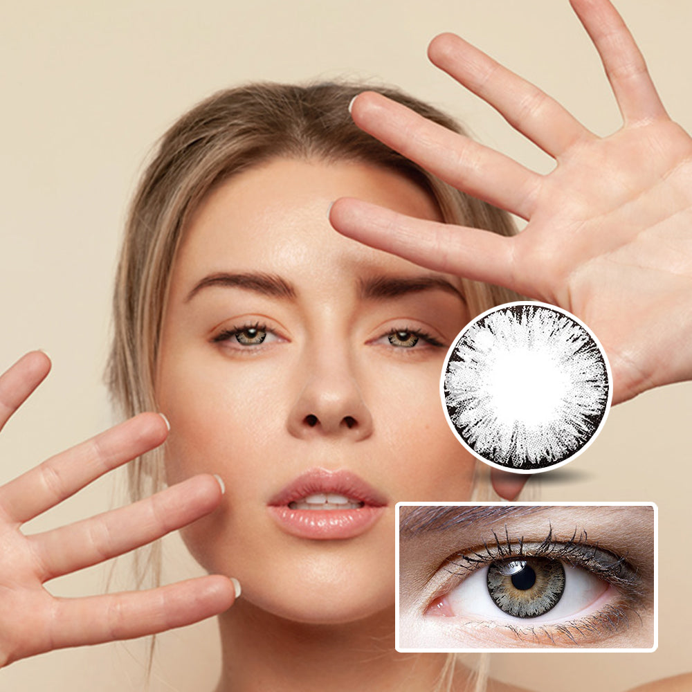 Ice Grey colored contact lenses