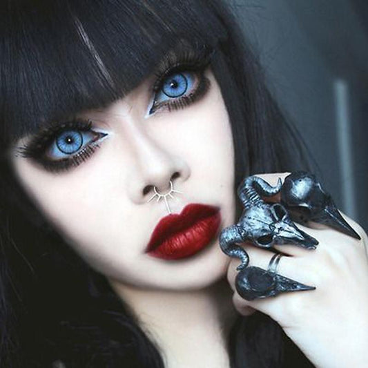 cosplay big eye blue-gray (12 months) colored contact lenses