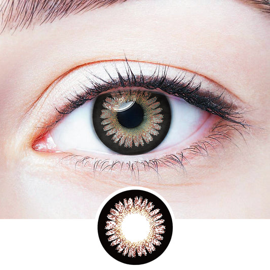 Cherries Brown colored contact lenses