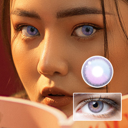 Half Sugar Evening Sun colored contact lenses