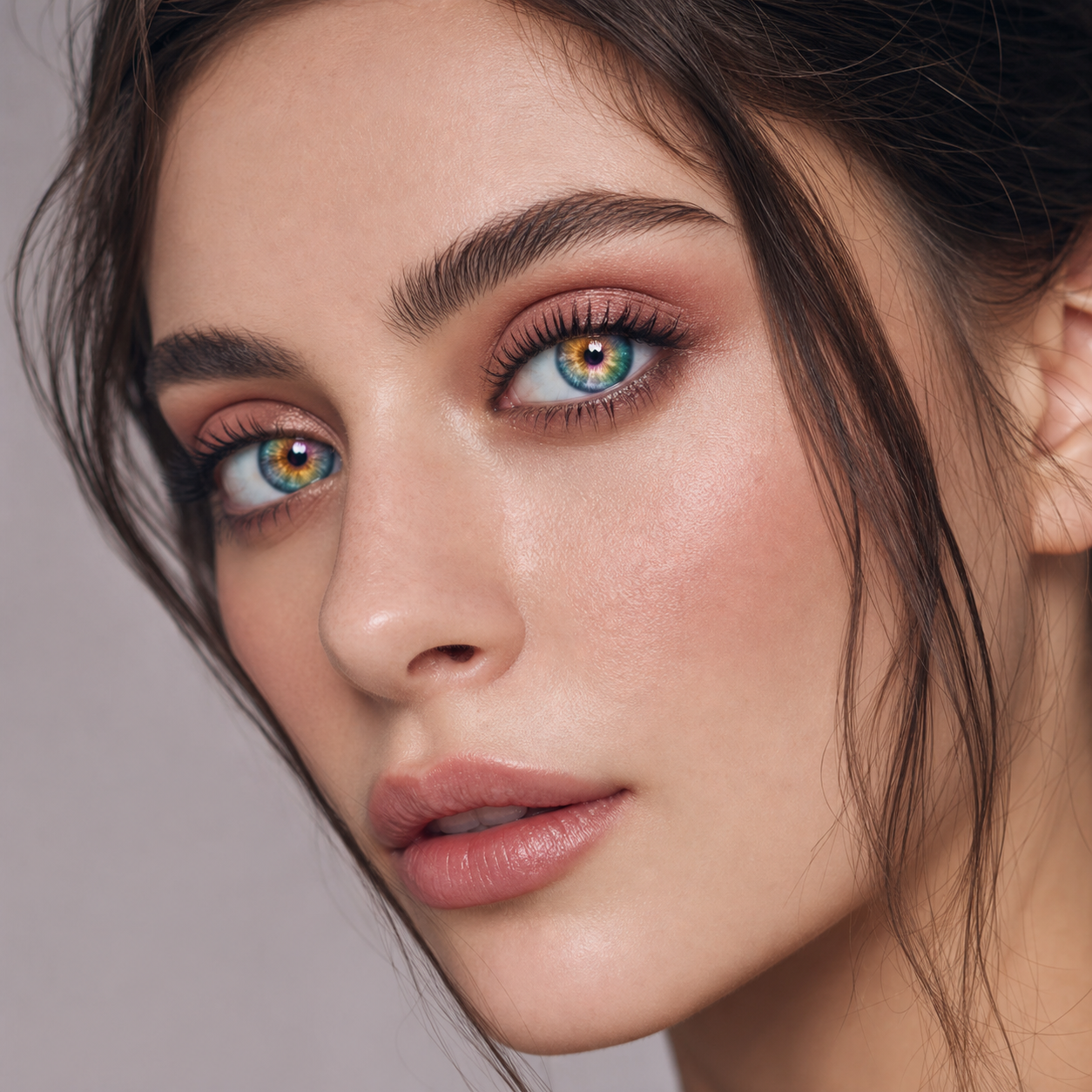 Aurora Ripple colored contacts - a softer wearable mood shown from two useful angles