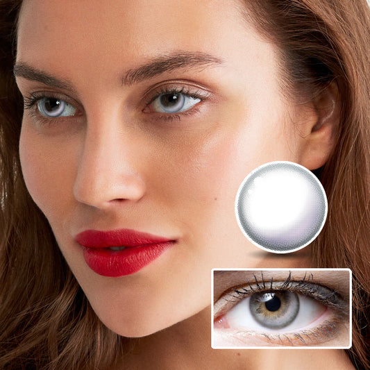 Half Moon High Glossy Purple colored contact lenses