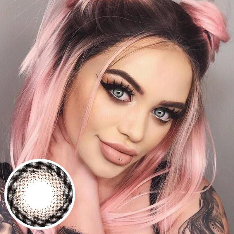 Natural Star Diamond Brown (12 months) contact lens colored contact lenses