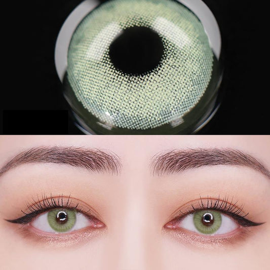 Natural green (12 months) colored contact lenses