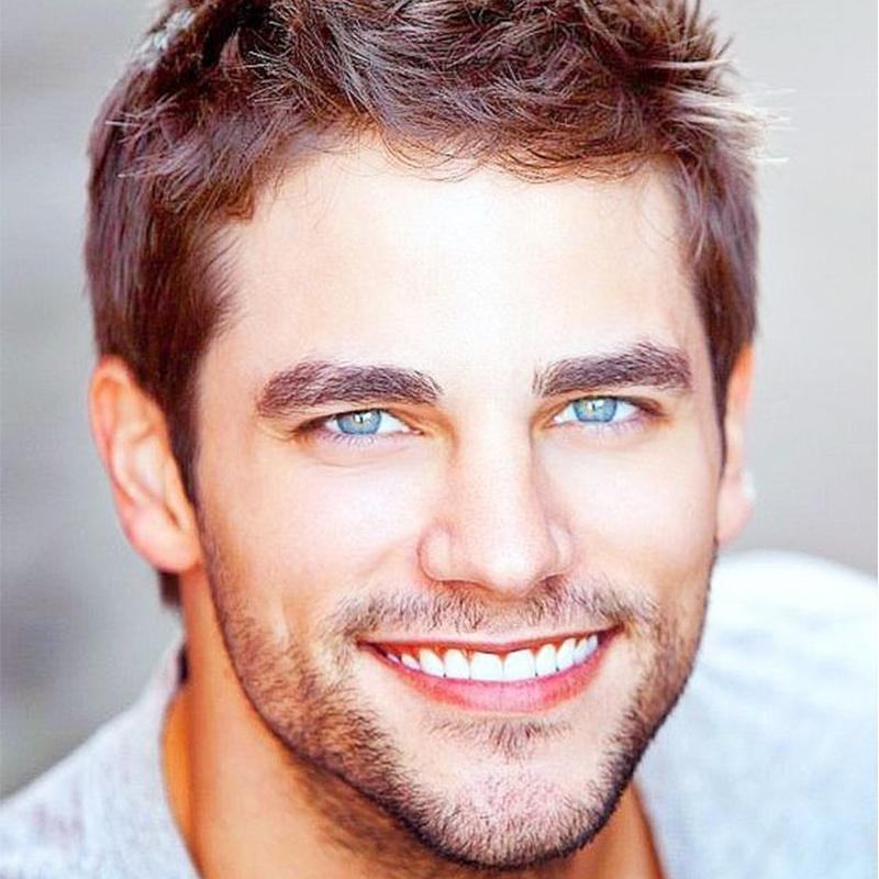 Men's Light Blue Natural Color Contact (12 Months) Invisible Eyes colored contact lenses