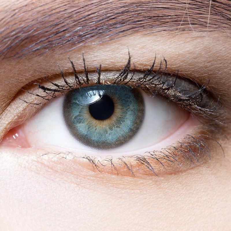 Fragrant Honey Blue colored contact lenses