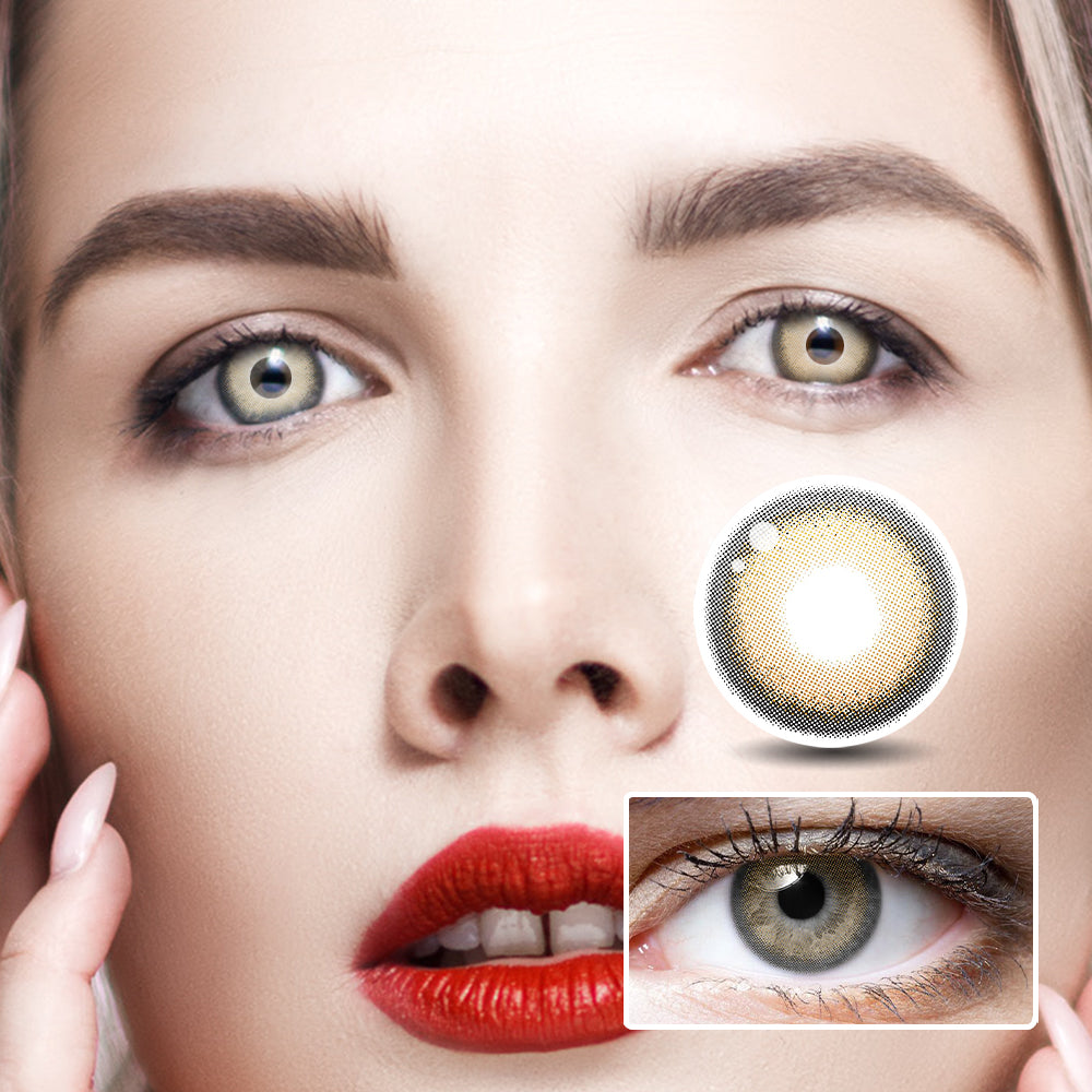 Hanabi Brown | Moxielens Earth Glow Colored Contacts -- Earth Glow colored contacts | Moxielens