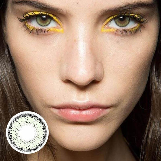 Shinning Husky Grey Green (12 Month) colored contact lenses