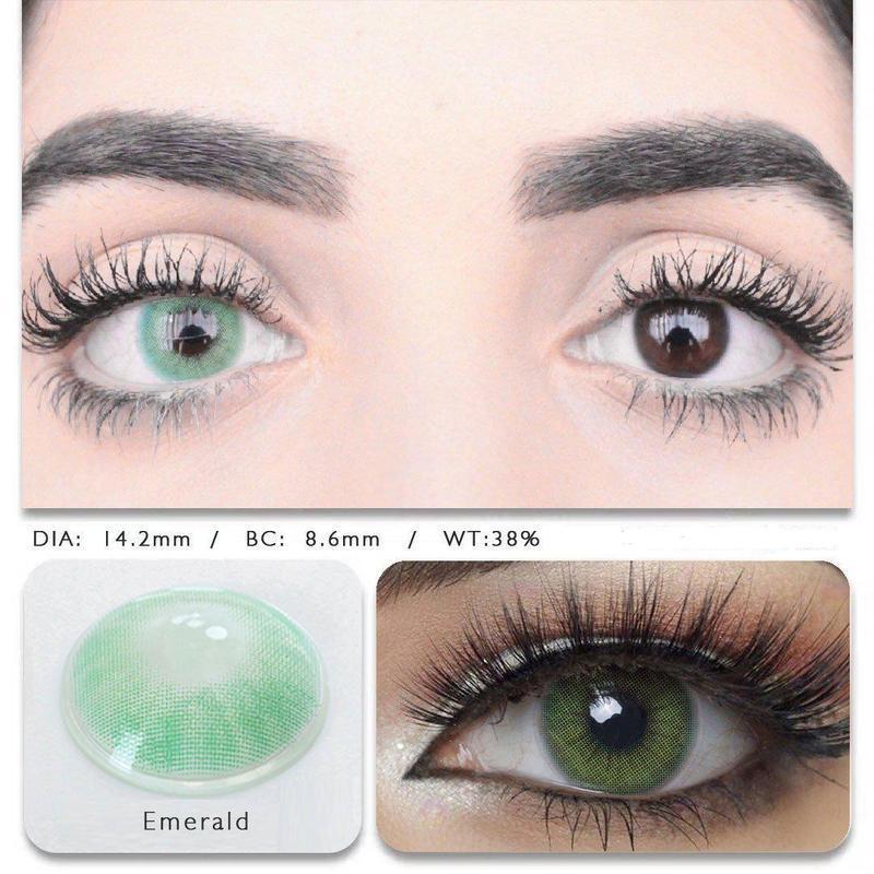 Hidrocor Emerald (12 Month) colored contact lenses