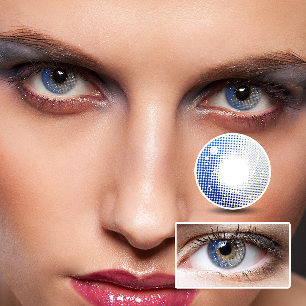Galaxy Grey colored contact lenses