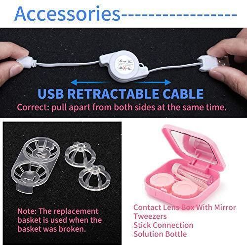 New Contact Lens Cleaner Travel Mini Ultrasonic Contact Lens Cleaner Kit colored contact lenses