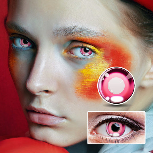Anime Pupil Powder colored contact lenses by Moxielens