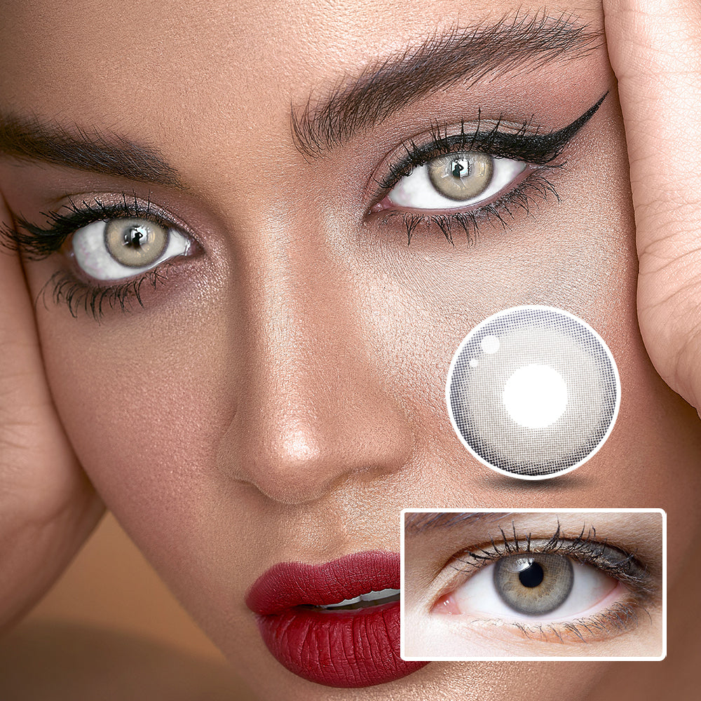 Glass Gray colored contact lenses