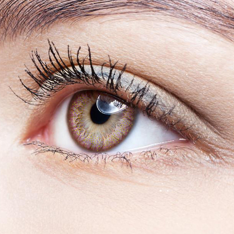 Mermaid Ji Second Generation Gold Pink Purple colored contact lenses