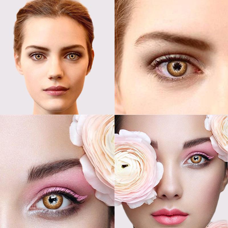 Eye Circle Lens Star Barbie Gold colored contact lenses