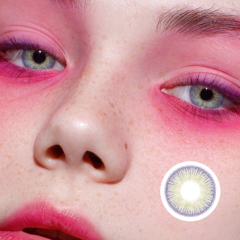 Small Pineapple Green | Moxielens Botanical Haze Colored Contacts -- Botanical Haze colored contacts | Moxielens