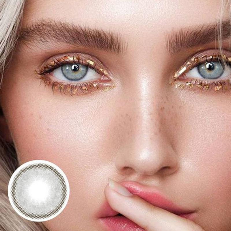 Natural grey (12 months) colored contact lenses
