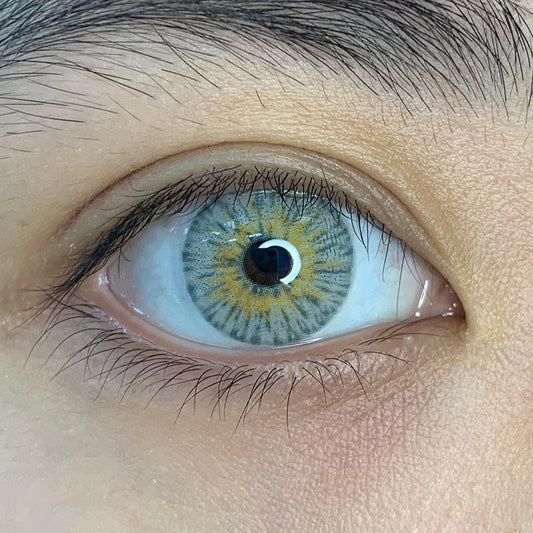 Golden color contact lenses (12 months) colored contact lenses