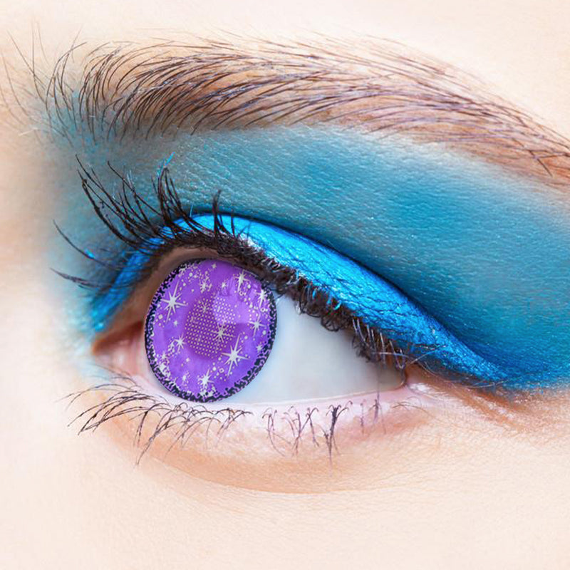 Midsummer Night Purple | Moxielens Aurora Veil Colored Contacts -- Aurora Veil colored contacts | Moxielens