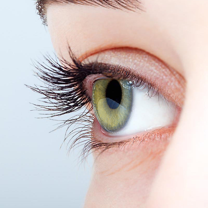 Little Earth Blue colored contact lenses