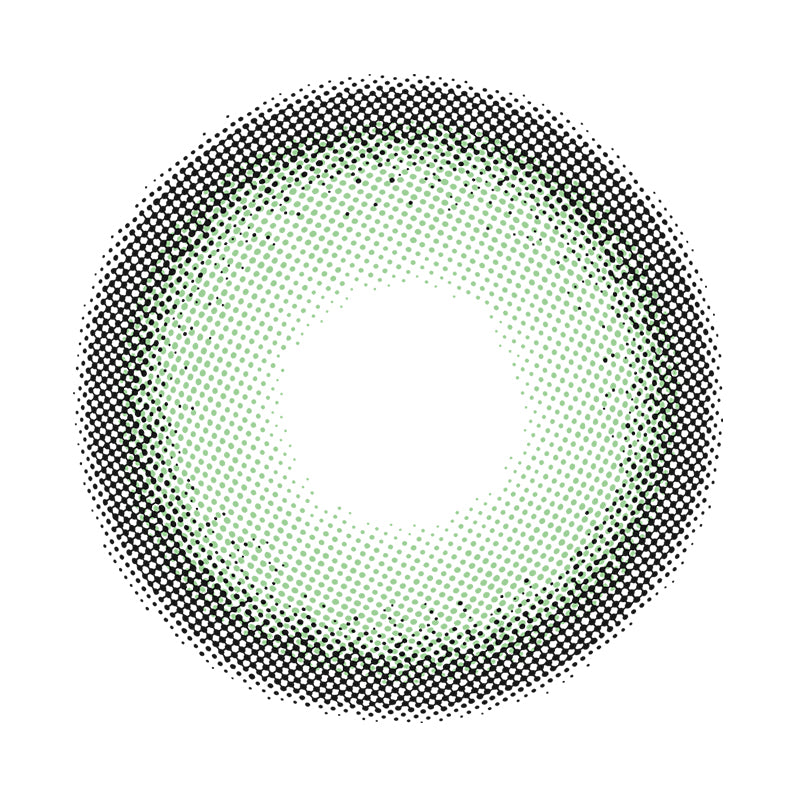 Fujino Green | Moxielens Botanical Haze Colored Contacts -- Botanical Haze colored contacts | Moxielens