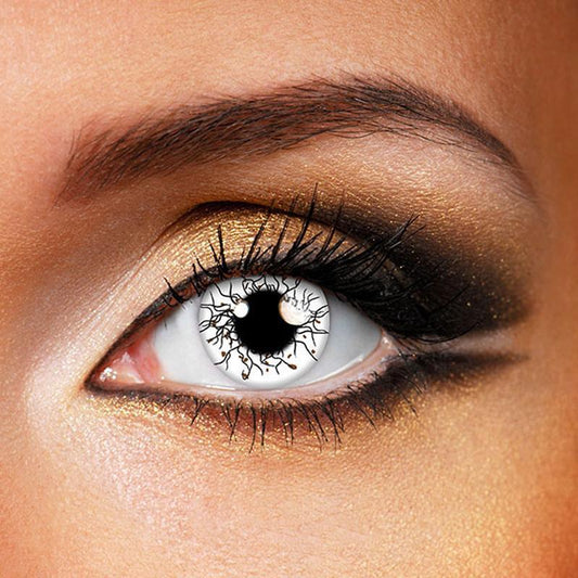 cosplay Halloween white (12 months) colored contact lenses
