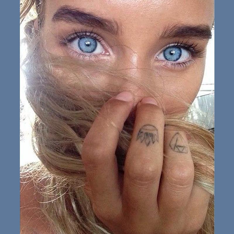 Big eye girl pure blue (12 months) colored contact lenses