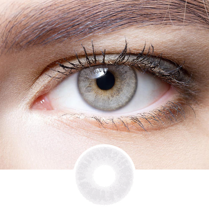 Crystal Clear Gray colored contact lenses