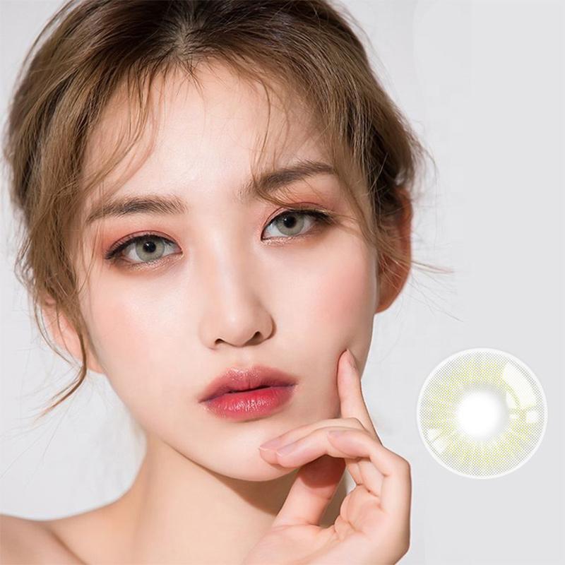 Natural Starlight Yellow (12 months) colored contact lenses