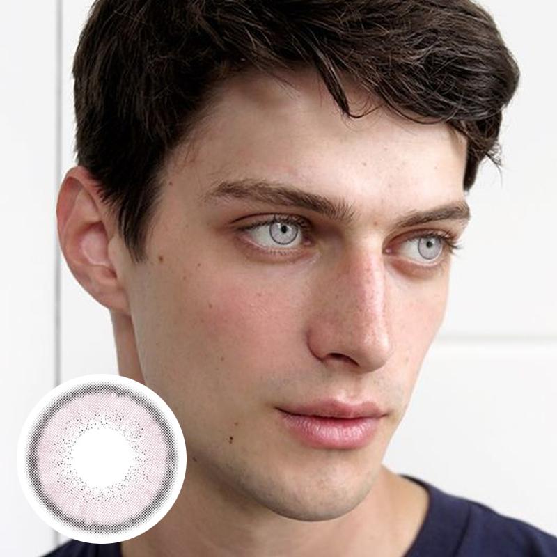Men's powder (12 months) colored contact lenses