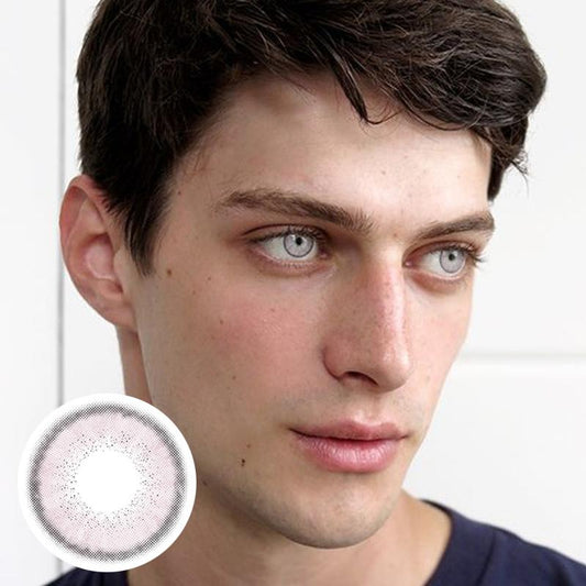 Men's powder (12 months) colored contact lenses