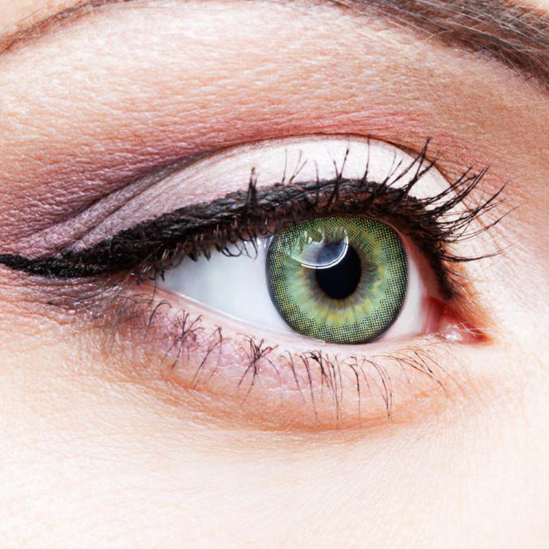 Honey Fruit Green colored contact lenses