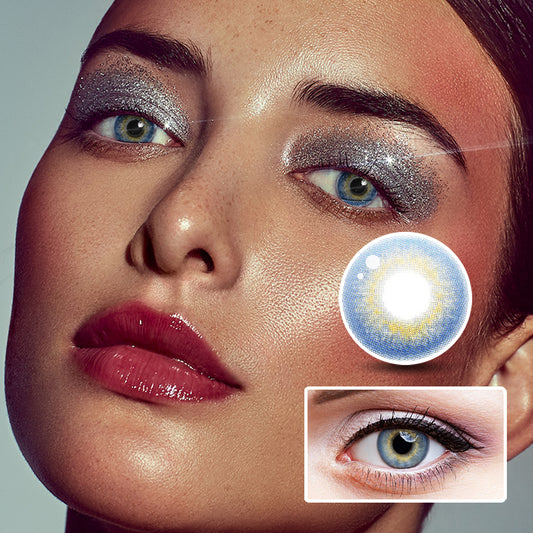 Mermaid Tear Blue colored contact lenses
